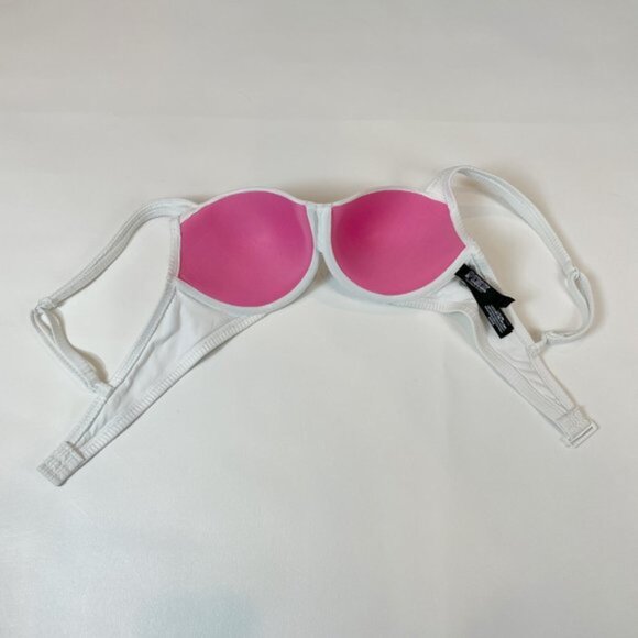 NWOT Victoria's Secret PINK Swim Top L Push-Up Ribbed - Picture 3 of 7